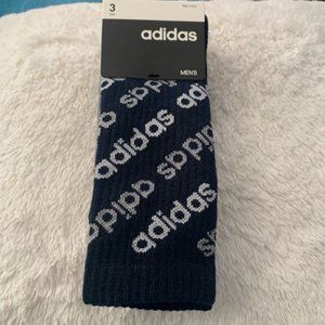 adidas 3-Pack Cushioned Crew Socks Large 6- 12